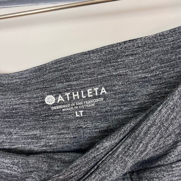 Athleta Gray Athletic Skort LT Large Tall Built-In Shorts Pockets Drawstring - Picture 6 of 6